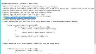 Struts ValidatorActionForm