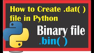 How to create Binary file in Python#python @COMPUTEREXCELSOLUTION