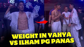 PECAH🔥Weight in \u0026 Face Off Yahya Garcia vs Ilham PG HSN Bali !! Siap Habis-Habisan di Ring !!