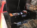 FUEL TRANSFER TANK/TOOLBOX INSTALL WITH PUMP ASSEMBLY &WIRING TO A CONSTANT OR KEY ON FOR ANTI-THEFT