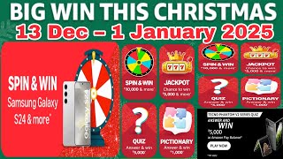 Amazon Big Win This Christmas Quiz Answers Today | Amazon Christmas Quiz Answers 13 December 2024