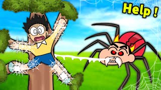 Shinchan Became Scariest Spider 😱