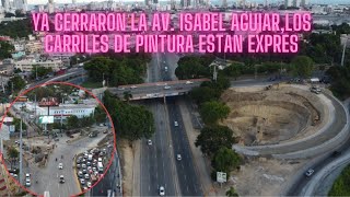 CIERRAN LA AV. ISABEL AGUIAR PINTURA está expres de ambos lados