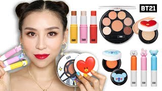 Trying BTS Makeup (BT21 X VT Cosmetics) 👍 or 👎