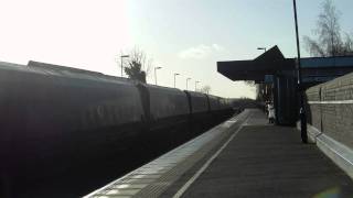 (HD) EWS/DB 66005 Passes Tamworth High Level with a coal train