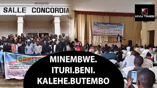 BUKAVU:Les Jeunes lancent les actions pacifiques, de solidarité envers MINEMBWE, ITURI, BENI...