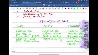 AS PHYSICS | Lecture-25 Deformation of solids Batch-june-2025