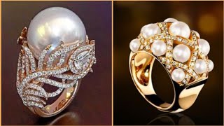 Most beautiful Pearl Diamond engagement rings 2022/Beautiful diamond wedding rings