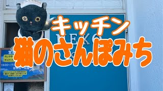 【十勝帯広グルメ】俺の昼飯「キッチン猫の散歩道」今日も大好物祭りハンバーグ最高❗️トマトカレーも旨いのよ👍〆はきのこのパスタだにゃっ😺