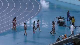 C女子100m予選2組　ジュニアオリンピックR01