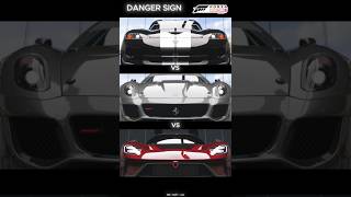 Fh5 Danger Sign Ford vs Ferrari vs Dodge😈🤩🏁#frozahorizon5  #shorts