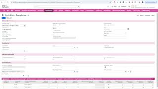 Work Order Completion Records