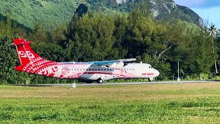 ATR 72-600 Air tahiti « ATANUA » décollage de Tubuai