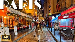 🇫🇷[Paris France] Beautiful Evening Latin Quarter Walk (4K 60F)  17/January/2025