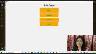 Array and Linklist by using python GUI programming with Tkinter.