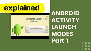 Android Framework - Android Activity Launch modes Part1