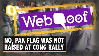 WebQoof: No, a Pakistan Flag Was Not Waved at a Congress Rally in Rajasthan | The Quint