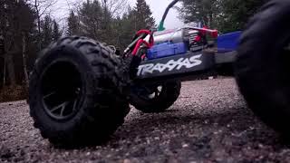 Traxxas Erevo 1/16 scale truck with a 550 titan motor test run