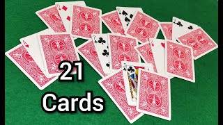 Self Working 21 Card Math Card Trick Explained.