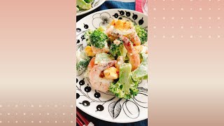 えびとブロッコリーのたまごサラダ/Shrimp broccoli egg salad