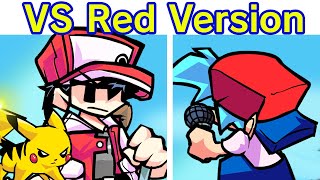 Friday Night Funkin' Red Version Vs Red Week + Pikachu \u0026 Charizard (Pokemon Trainer) (FNF Mod/Hard)