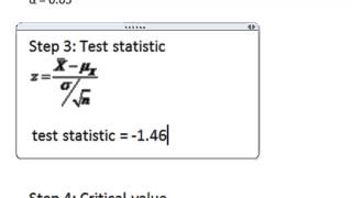 Stats: Hypothesis Testing using Critical Value Method