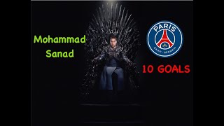 10 GOALS Mohammad Sanad VS PSG | ١٠ أهداف لنجمنا محمد سند أمام باريس سان جيرمان فى الدورى الفرنسى