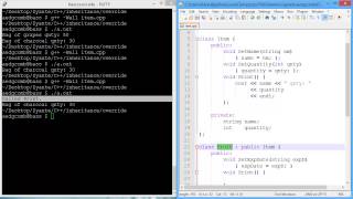 Programming example: Class function overriding
