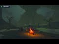 relaxing zelda piano with campfire ambience