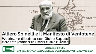 Ciclo 2020 - Conoscere il federalismo europeo | Altiero spinelli e il manifesto di Ventotene