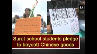 Surat School students pledge to boycott Chinese goods - Gujarat News