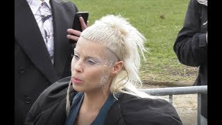 Yolandi Visser \u0026 Ninja / Die Antwoord @ Paris 3 march 2018 Fashion Week show Vivienne Westwood  mars