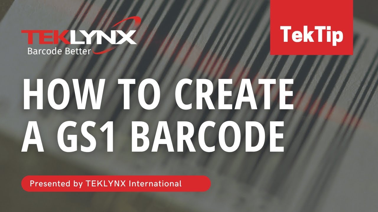 How To Create A GS1 Barcode In CODESOFT And LABELVIEW - YouTube