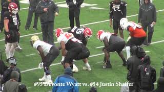 Senior Bowl 1v1 OL/DL Highlights Day 2 - American