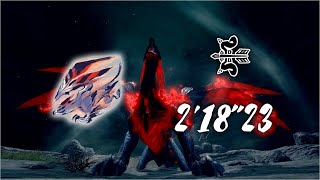 【MHR:SB】秘紅赫耀的天彗龍 弓 2‘18“23 Crimson Glow Valstrax bow solo 立回解説 [CC字幕]