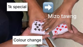 Colour change card trick //mizo tawng (cardini change) #magic #trick #tutorial #mizo #magician