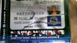 Too Short NATIONWIDE #2 Ghetto Pass (Diamonds G-Side)