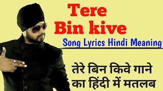 Tere Bin Kive Ramji Gulati Lyrics meaning in hindi translation ~ fan of punjabi