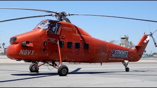 Sikorsky S-58 Helicopter Engine Start \u0026 Taxi \