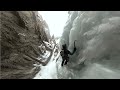 ice climbing whiteman falls wi6 first pitch canadian rockies full clip