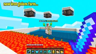 NEW IRON GOLEM FARM MAKES MILLIONS in Minecraft Skyblock!