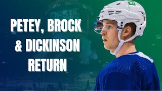 Pettersson, Boeser, Dickinson back at practice to start Canucks road trip | Canucks talk