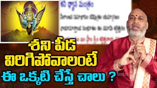 శని పీడ విరిగిపోవాలంటే  ఈ ఒక్క చేస్తే చాలు ? || Powerful Mantra to Remove Yelinati Shani  || TSM