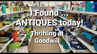 I found ANTIQUES at Goodwill / Thrift Shop With Me / Thrifting for resale \u0026 collection