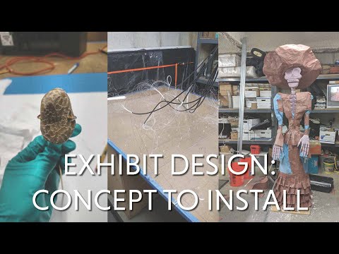 What is an exhibit in a museum?