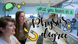 What you Learn in a Physics Degree | alicedoesphysics