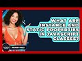 What Are Instance And Static Properties In JavaScript Classes? - JavaScript Toolkit
