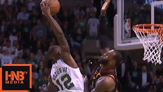 LeBron James blocks Terry Rozier / Cavaliers vs Celtics Game 7