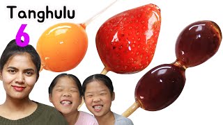 Mukbang Tanghulu  6 fruits TwinRoozi 6가지 과일 탕후루 먹방  쌍둥이 루지 フルーツ 湯フル