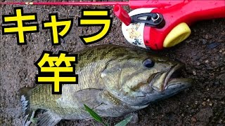 バス釣り おかっぱりキャラ竿でスモールマウスバスを仕留める！